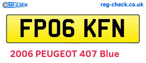 FP06KFN are the vehicle registration plates.