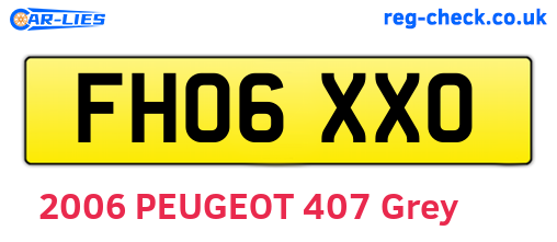 FH06XXO are the vehicle registration plates.