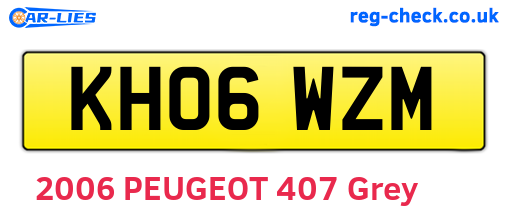 KH06WZM are the vehicle registration plates.
