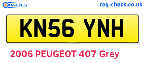 KN56YNH are the vehicle registration plates.