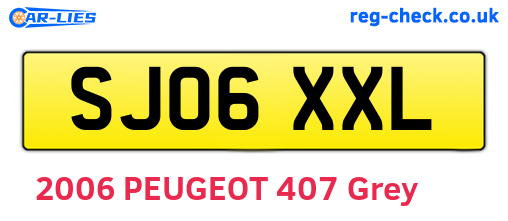 SJ06XXL are the vehicle registration plates.