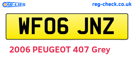WF06JNZ are the vehicle registration plates.