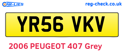 YR56VKV are the vehicle registration plates.