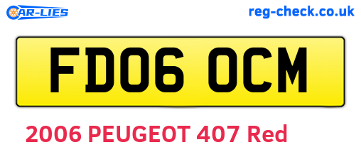 FD06OCM are the vehicle registration plates.