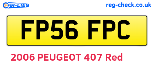 FP56FPC are the vehicle registration plates.