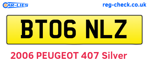 BT06NLZ are the vehicle registration plates.