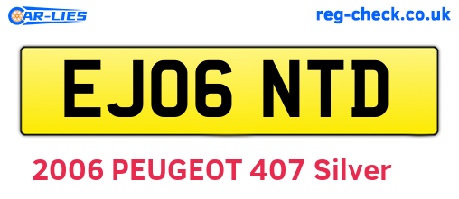 EJ06NTD are the vehicle registration plates.