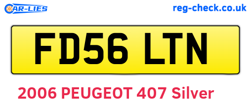 FD56LTN are the vehicle registration plates.