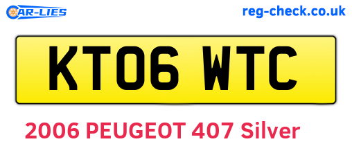 KT06WTC are the vehicle registration plates.
