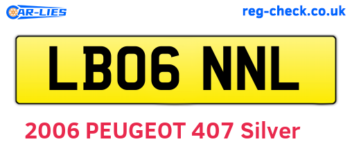 LB06NNL are the vehicle registration plates.