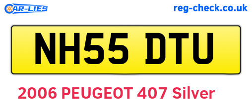NH55DTU are the vehicle registration plates.