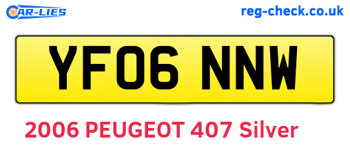 YF06NNW are the vehicle registration plates.