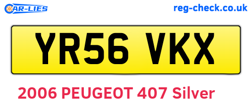 YR56VKX are the vehicle registration plates.