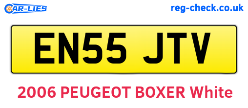 EN55JTV are the vehicle registration plates.
