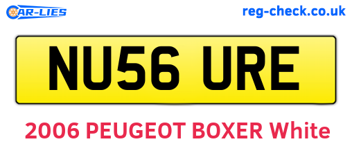 NU56URE are the vehicle registration plates.