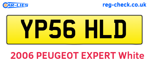 YP56HLD are the vehicle registration plates.