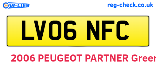 LV06NFC are the vehicle registration plates.