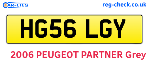 HG56LGY are the vehicle registration plates.