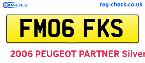 FM06FKS are the vehicle registration plates.