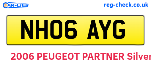 NH06AYG are the vehicle registration plates.
