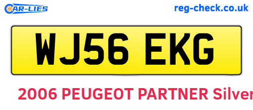 WJ56EKG are the vehicle registration plates.
