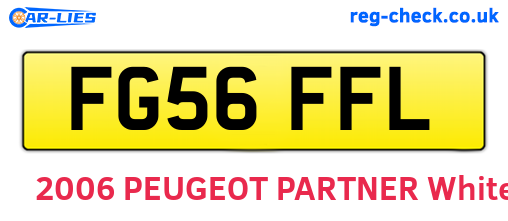 FG56FFL are the vehicle registration plates.