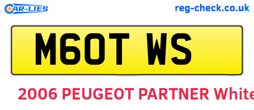 M60TWS are the vehicle registration plates.