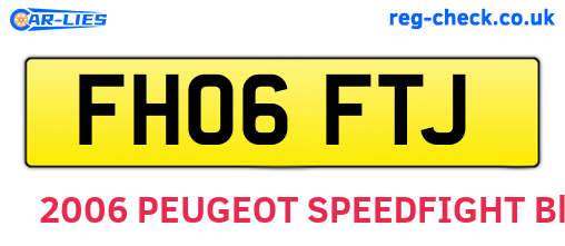 FH06FTJ are the vehicle registration plates.
