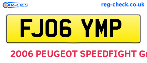 FJ06YMP are the vehicle registration plates.