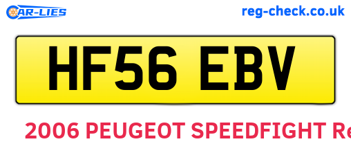 HF56EBV are the vehicle registration plates.