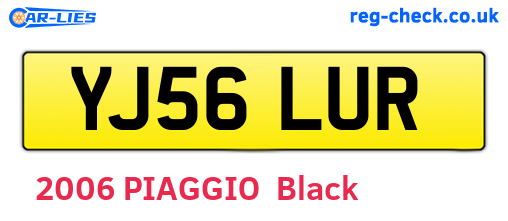 YJ56LUR are the vehicle registration plates.