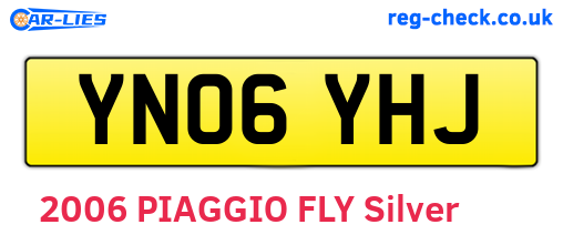YN06YHJ are the vehicle registration plates.