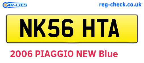 NK56HTA are the vehicle registration plates.