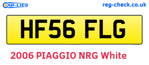 HF56FLG are the vehicle registration plates.