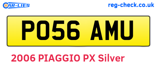 PO56AMU are the vehicle registration plates.