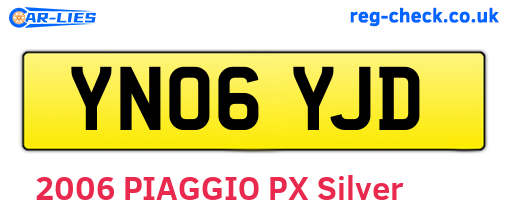YN06YJD are the vehicle registration plates.