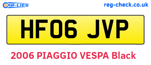 HF06JVP are the vehicle registration plates.