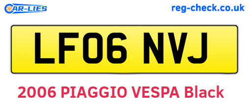 LF06NVJ are the vehicle registration plates.