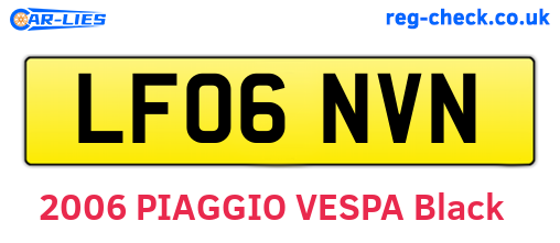 LF06NVN are the vehicle registration plates.