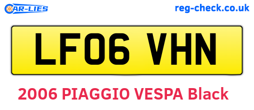 LF06VHN are the vehicle registration plates.