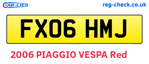 FX06HMJ are the vehicle registration plates.
