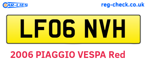 LF06NVH are the vehicle registration plates.