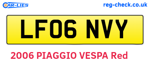 LF06NVY are the vehicle registration plates.