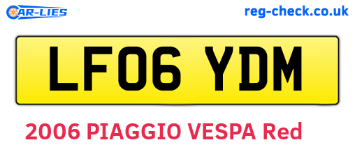 LF06YDM are the vehicle registration plates.