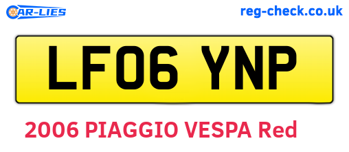 LF06YNP are the vehicle registration plates.