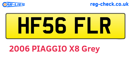 HF56FLR are the vehicle registration plates.