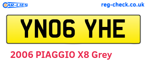 YN06YHE are the vehicle registration plates.