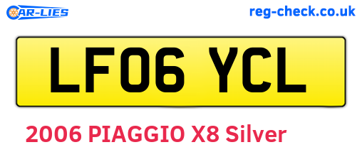 LF06YCL are the vehicle registration plates.