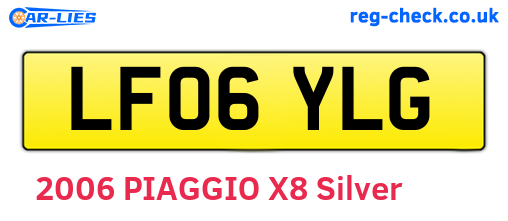LF06YLG are the vehicle registration plates.