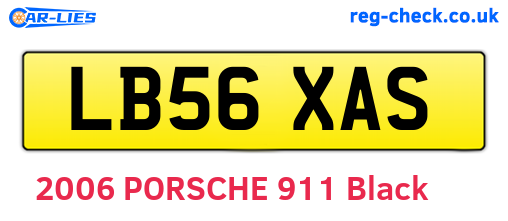LB56XAS are the vehicle registration plates.